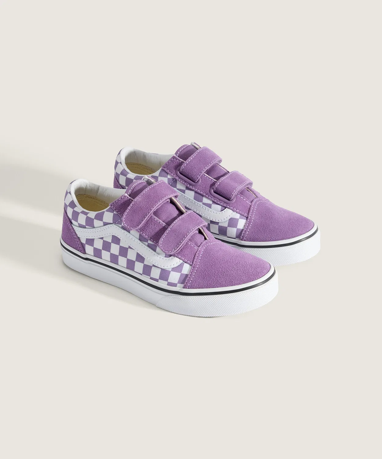 Детские кеды с принтом Old Skool V VANS, Purple — фото 2