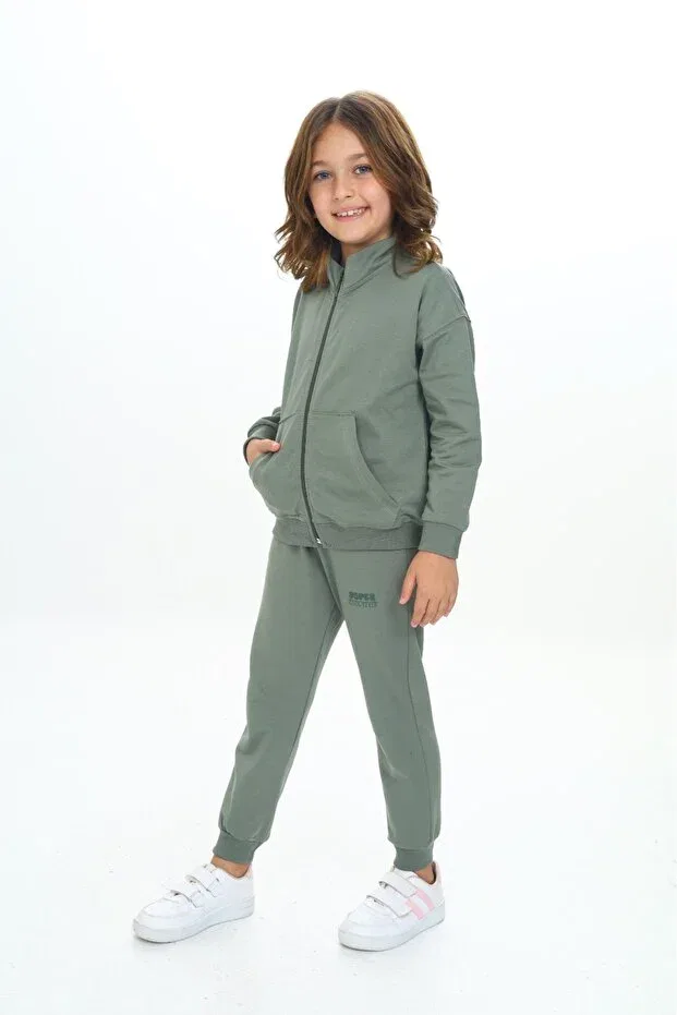 Детский комплект для девочек с принтом Cool Style Printed Toontoy, Green — фото 2