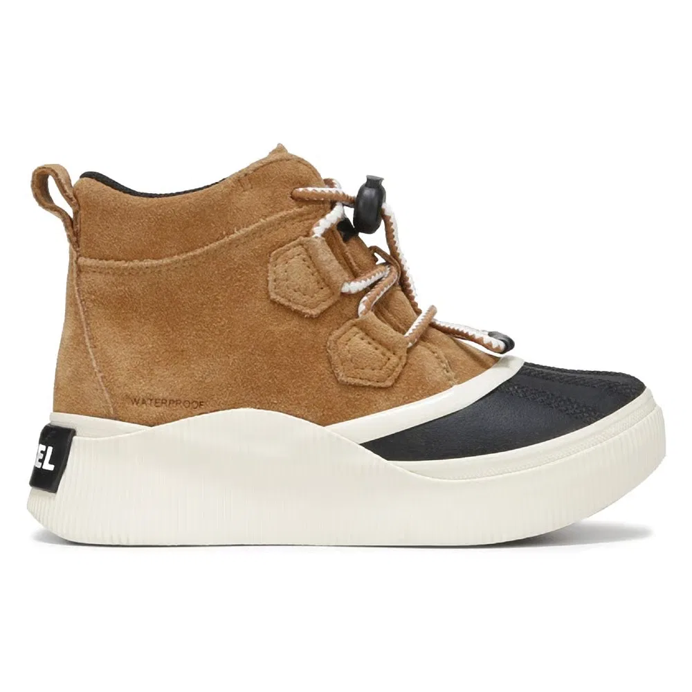 Детские водонепроницаемые зимние ботинки Out-n-Acto IV Sorel, Tan/Black — фото 2