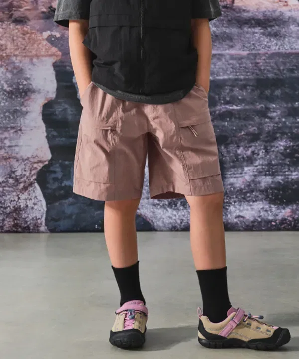 Шорты утилитарные с поясом Musinsa Standard Kids, Desert Pink