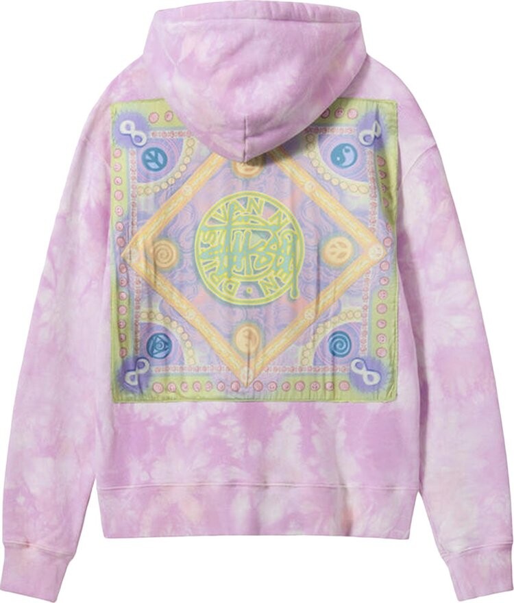 Худи Stussy x Dries Van Noten Bandana Hoodie 'Lilac', фиолетовый — фото 3