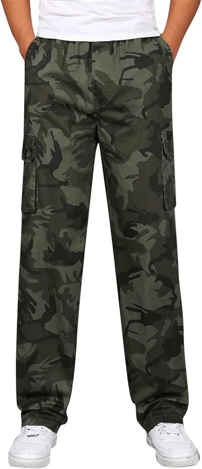 Мужские тактические карго-брюки прямого кроя Army Green