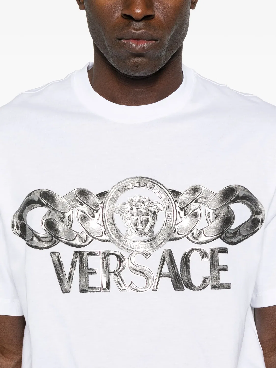 Футболка Medusa On Chain Versace, белый — фото 3