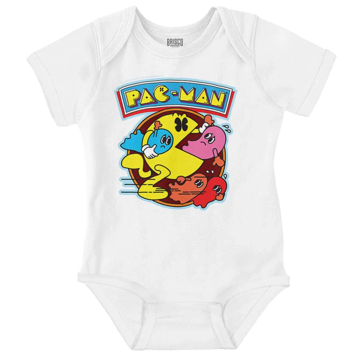 Детский боди-комбинезон с принтом PACMAN Video Arcade Game Ghost Chomp Brisco Brands, White