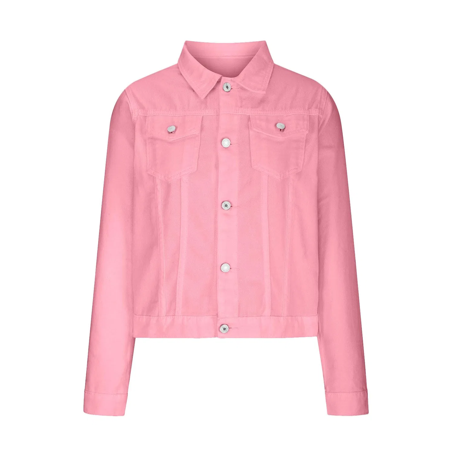 Женская джинсовая куртка с принтом Petite Denim Jacket, Pink — фото 4