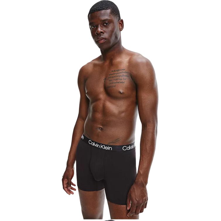 Боксеры 3 шт Трусы Europe Version Мужские 3 шт Calvin Klein, черный — фото 2