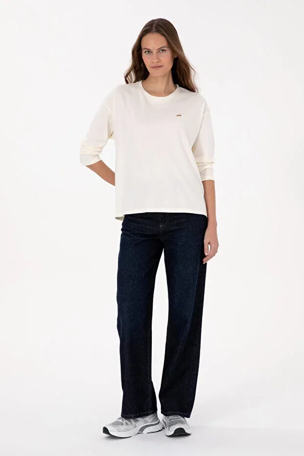 Женские свитшот с длинным рукавом U.S. Polo Assn., Nude Color — фото 4