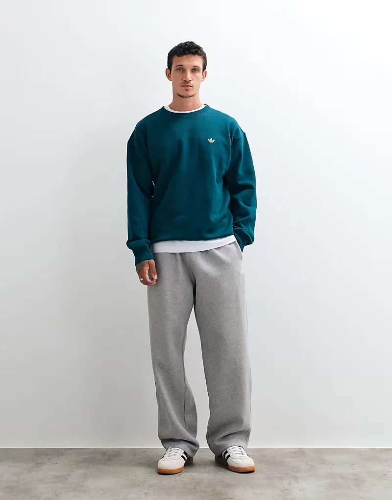 Свободная толстовка Adidas Originals Essential, зеленый — фото 3