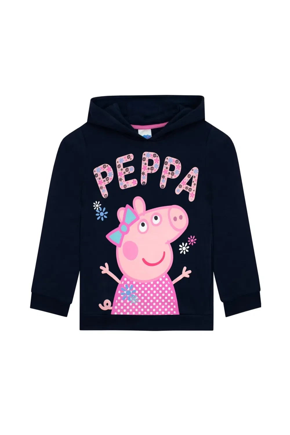 Детский худи с цветочным принтом Peppa Pig, Blue