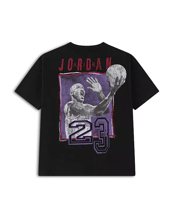 Детская футболка с коротким рукавом Jordan Layup Tee, черный — фото 2