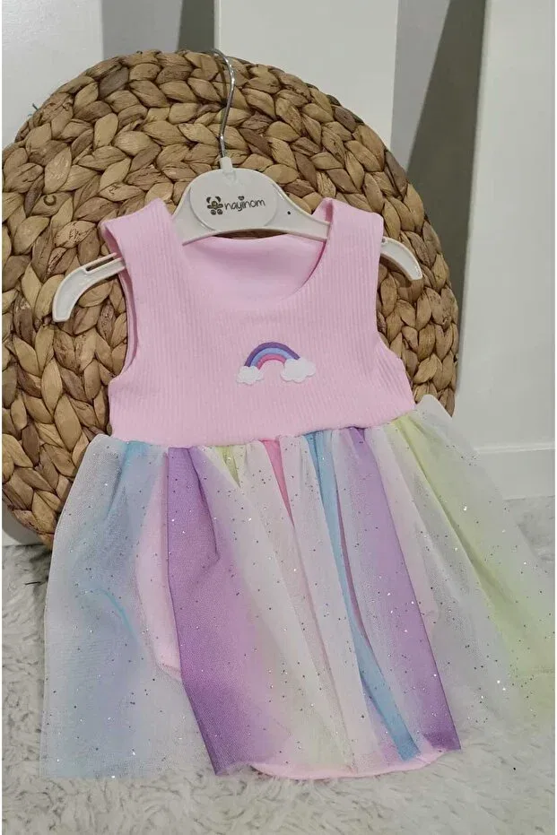 Детское платье для девочек с принтом Alya Butik, Pink