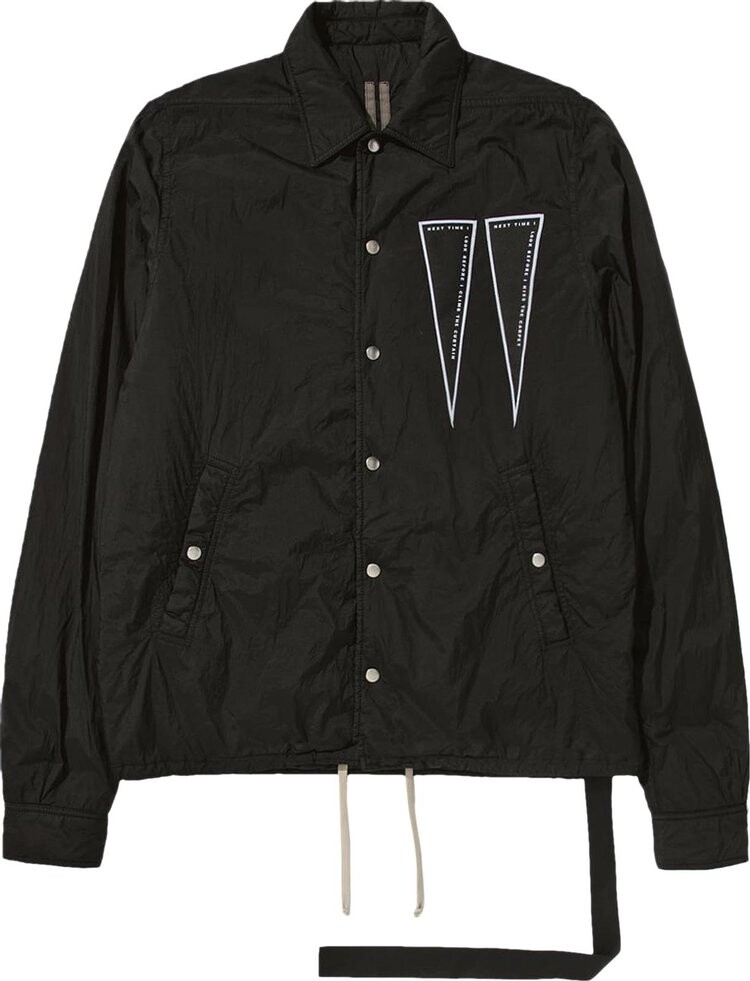 

Куртка Rick Owens Snapfront Jacket 'Black', черный