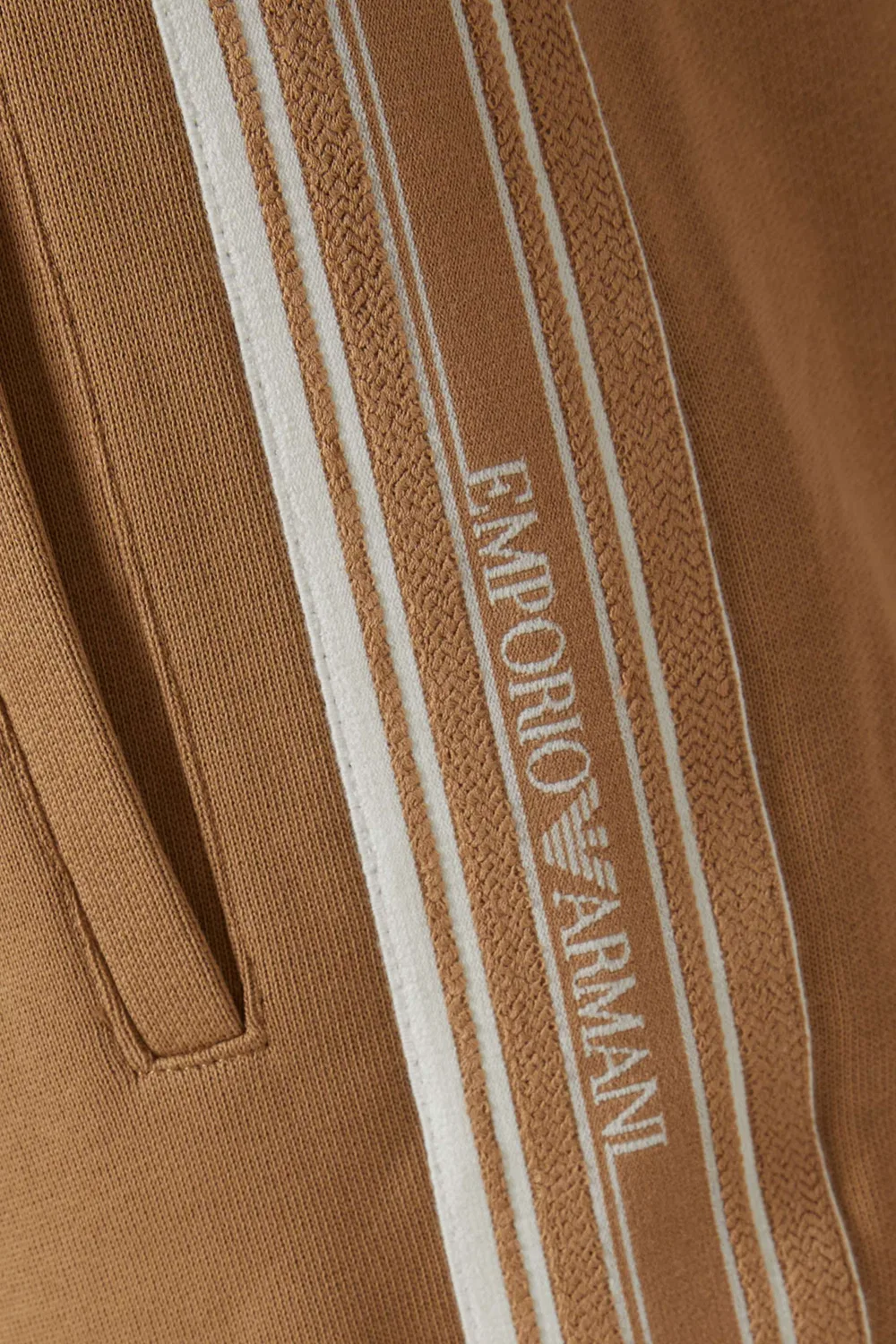 Брюки спортивные с боковыми полосками Emporio Armani, нейтральный — фото 4