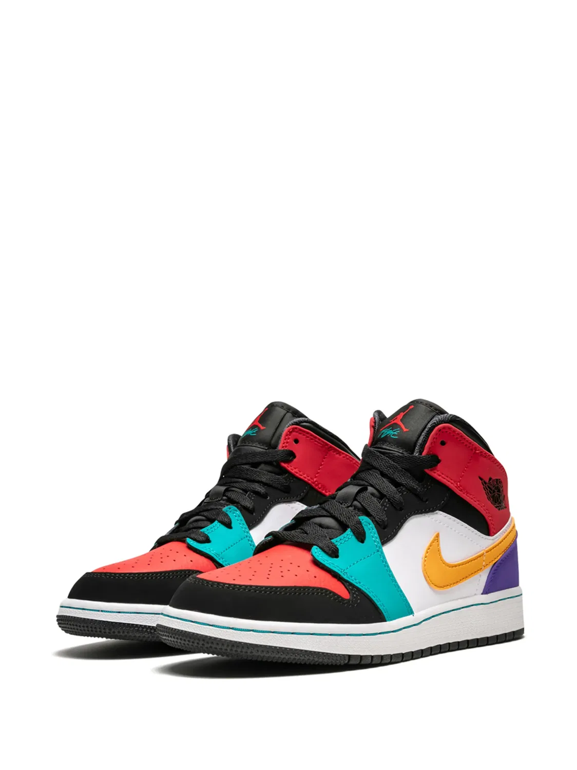 Кроссовки Air Jordan 1 Mid, черный — фото 2