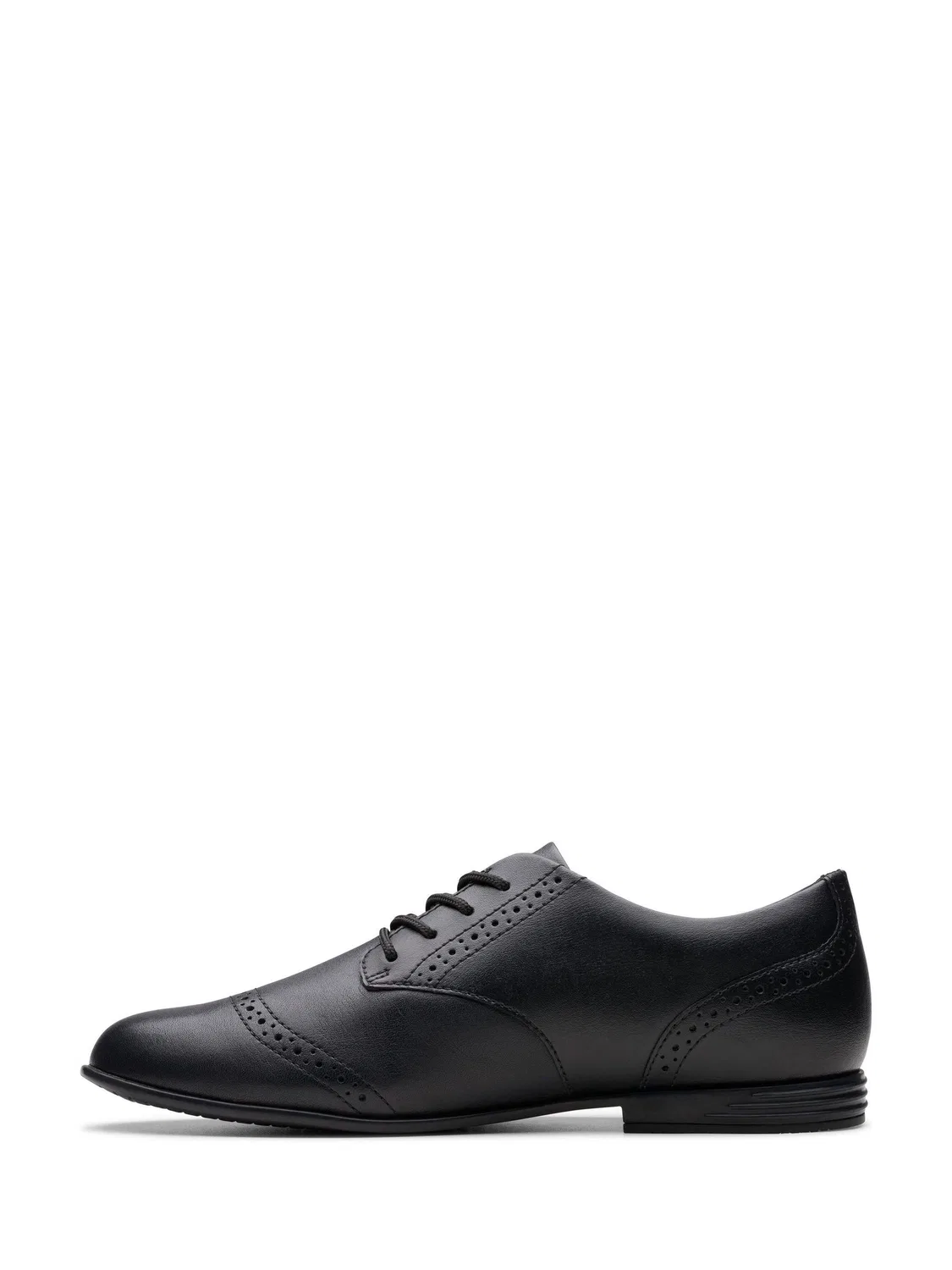 Туфли Clarks Finja Brogue, кожаные, черные — фото 2