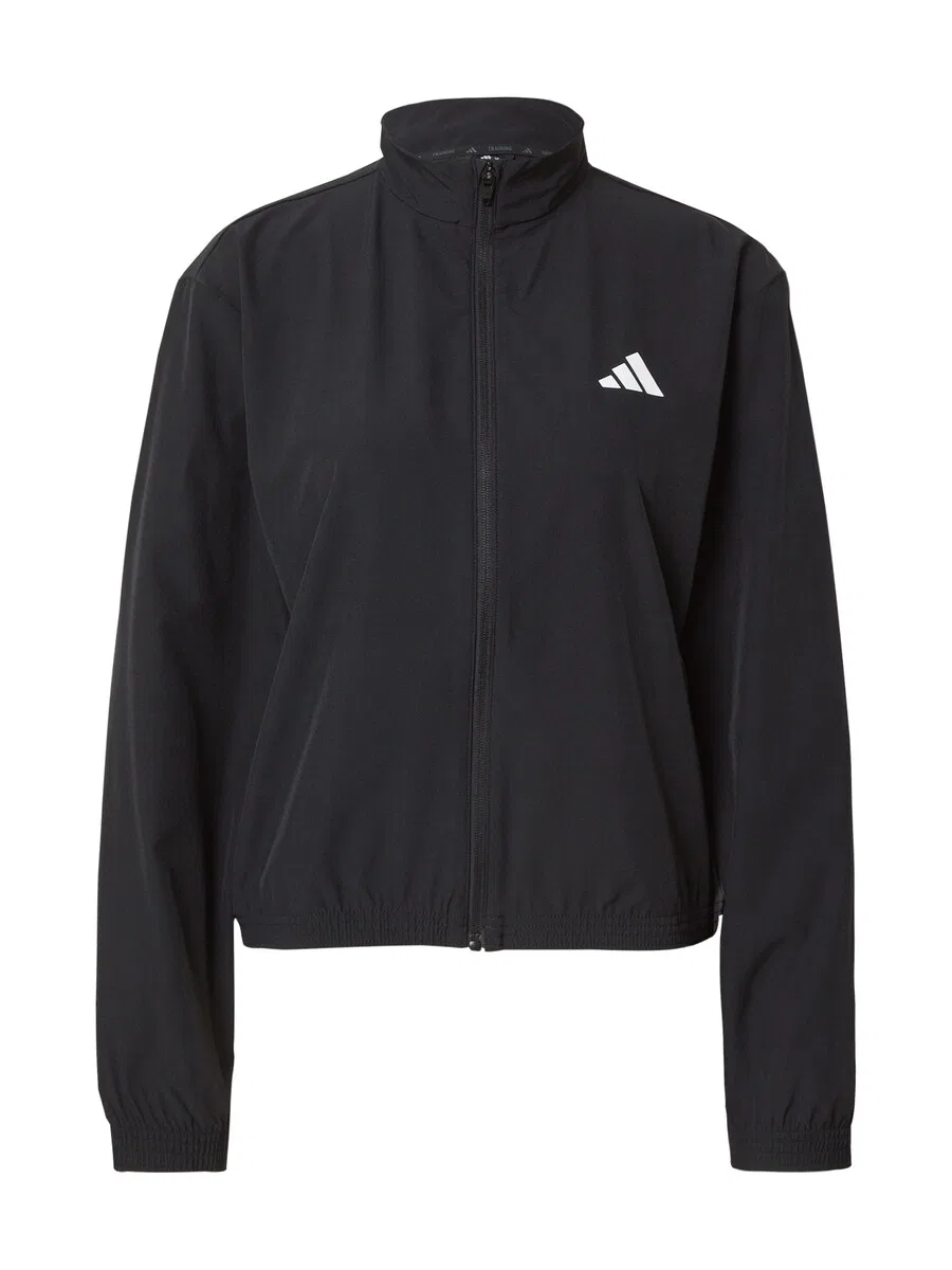Тренировочная куртка ADIDAS PERFORMANCE 'Train Essentials' черного цвета
