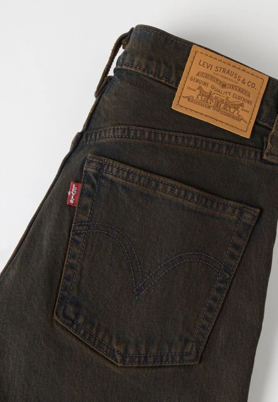 Джинсы LEVI'S Slim fit 'RIBCAGE SLIM' темно-коричневого цвета — фото 3