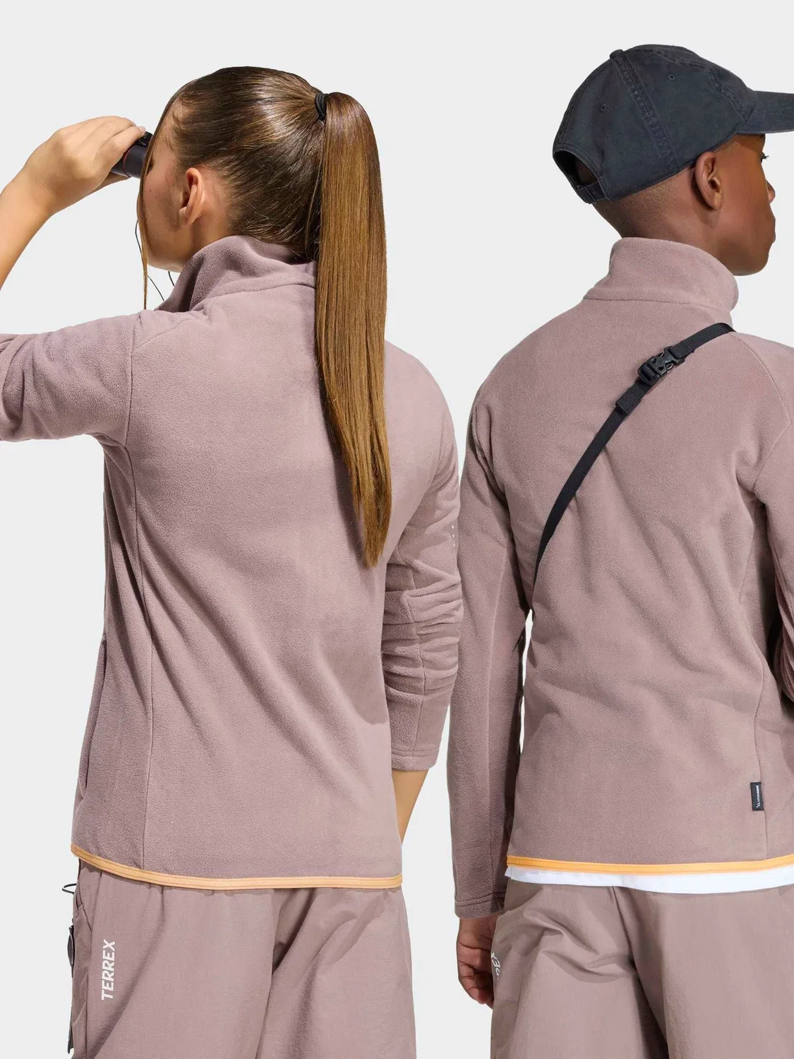 Флисовая куртка Terrex Multi Full-Zip adidas, светло-коричневый — фото 2