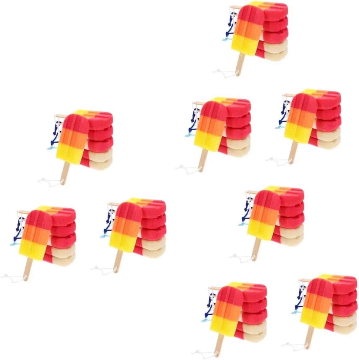 Мочалка для душа Ice Cream, Hoement, набор 18 шт, 270 г