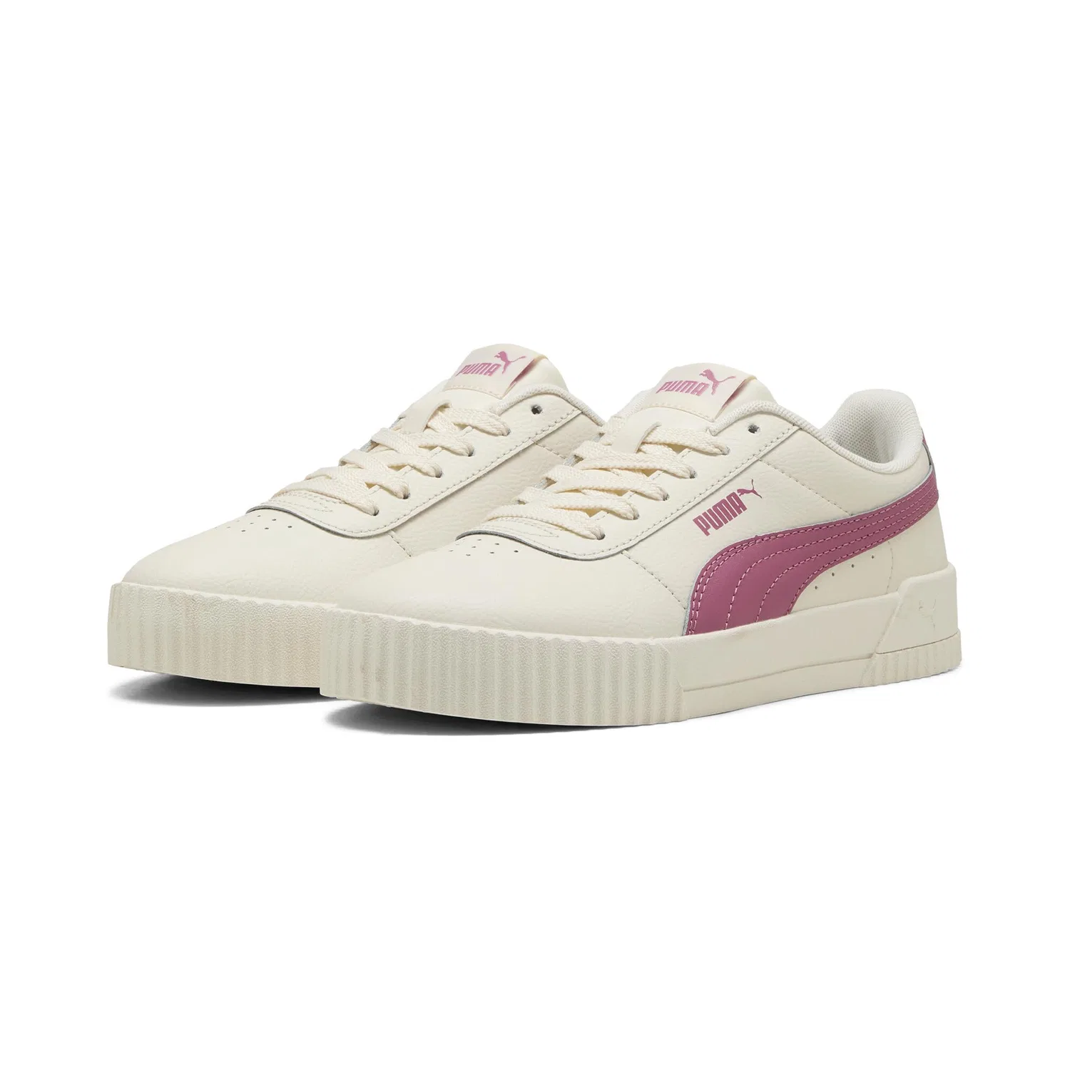 Детские кроссовки для мальчиков PUMA Carina 2.0, Satin Ivory Dusty Orchid — фото 2