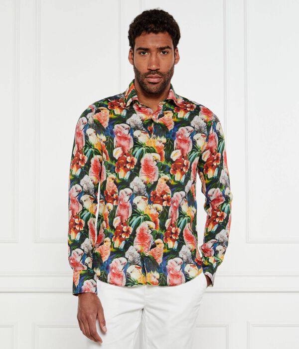 

Льняная рубашка Slim fit Stenströms, мультиколор