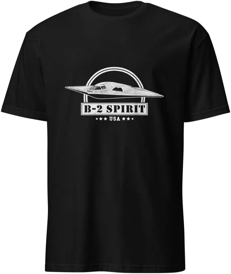 Мужская футболка с принтом B-2 Spirit, Black