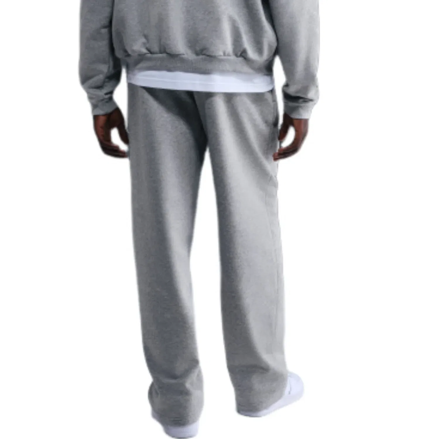 Мужские брюки Standard Issue Therma-FIT Brushed Open-Hem Pants 'Dark Grey Heather' Nike, Dark Grey Heather — фото 2
