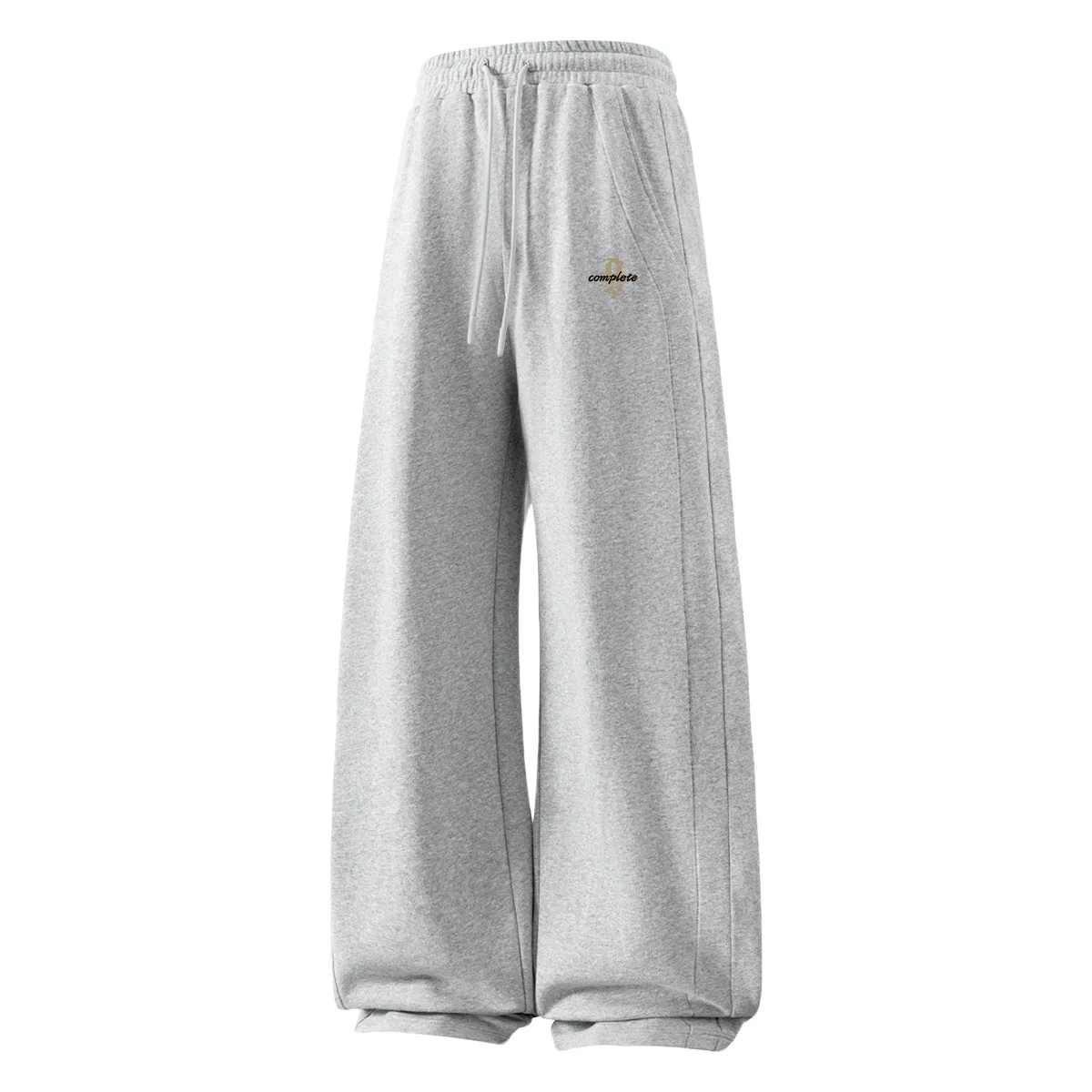 Детские штаны утепленные на флисе с широкими штанинами MINISO, Heather Gray