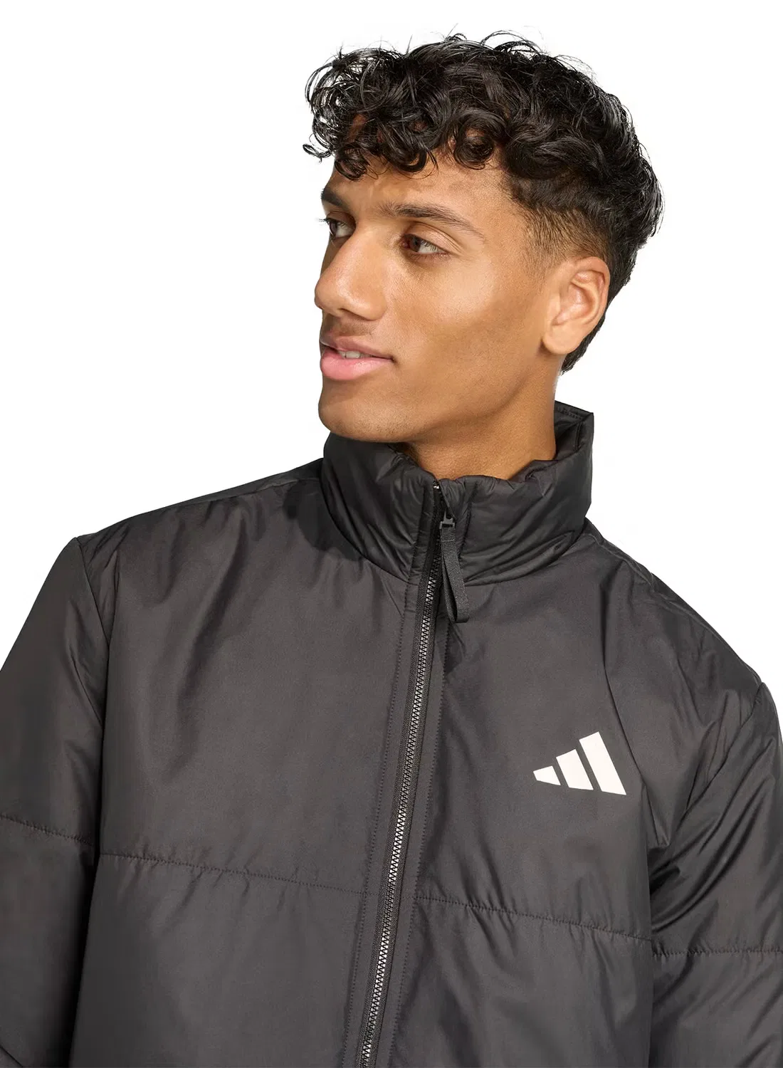 Куртка утепленная с длинным рукавом Bsc 3-stripe climawarm Adidas, черный — фото 3