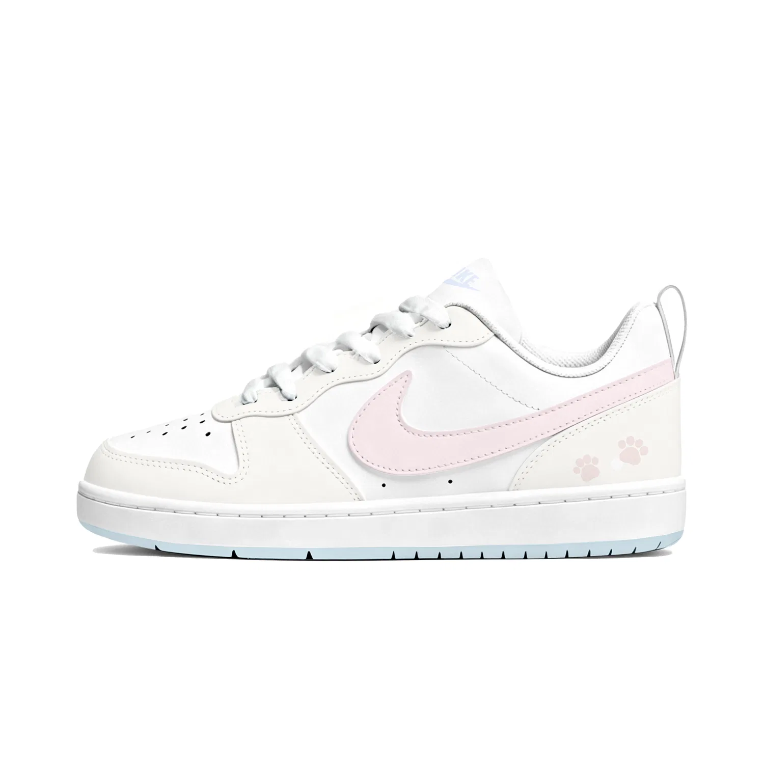 Детские кроссовки-скейтборд с принтом Nike Court Borough Beige Pink — фото 3