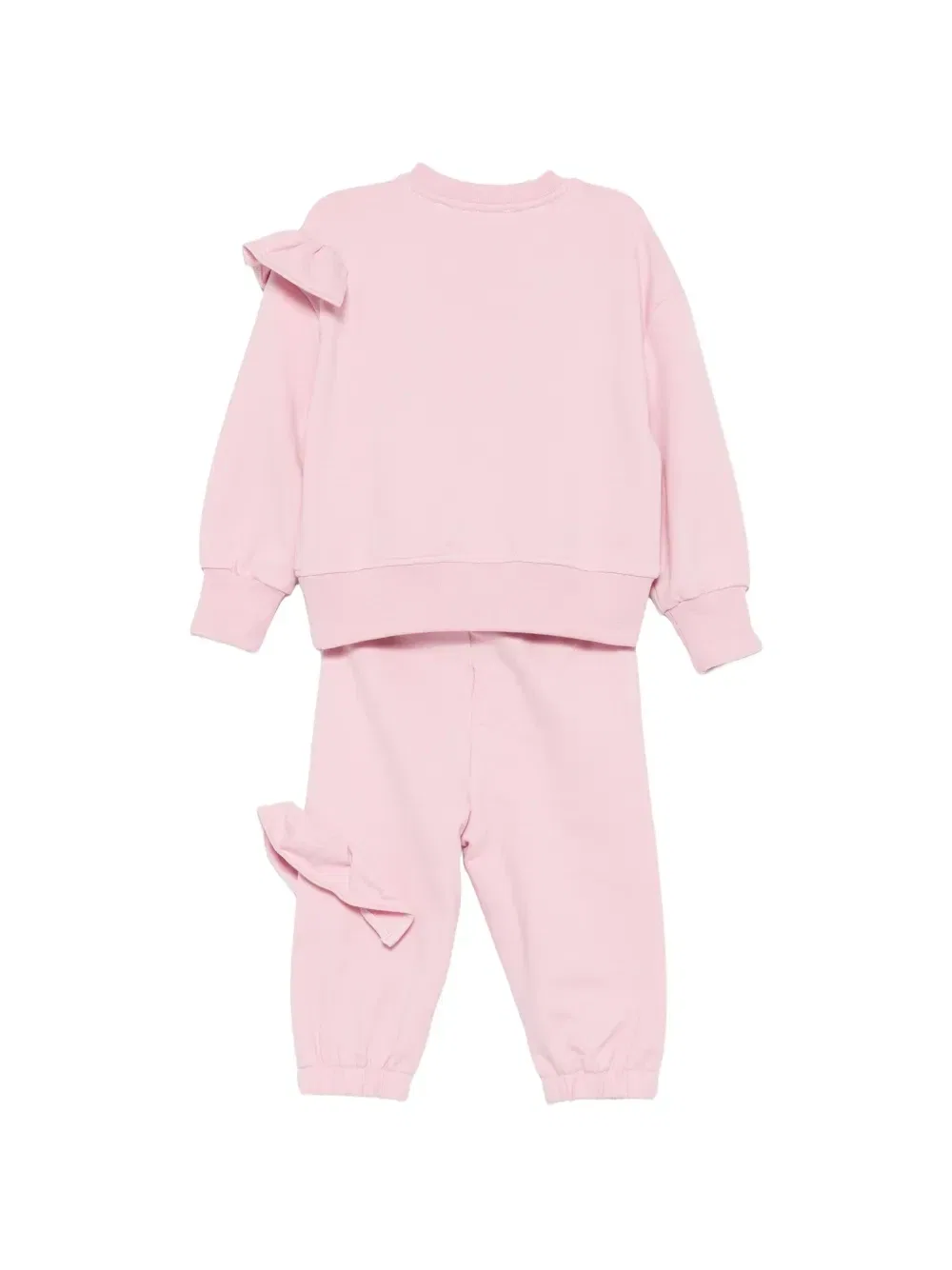 Спортивный костюм с логотипом и оборками MSGM Kids, розовый — фото 2