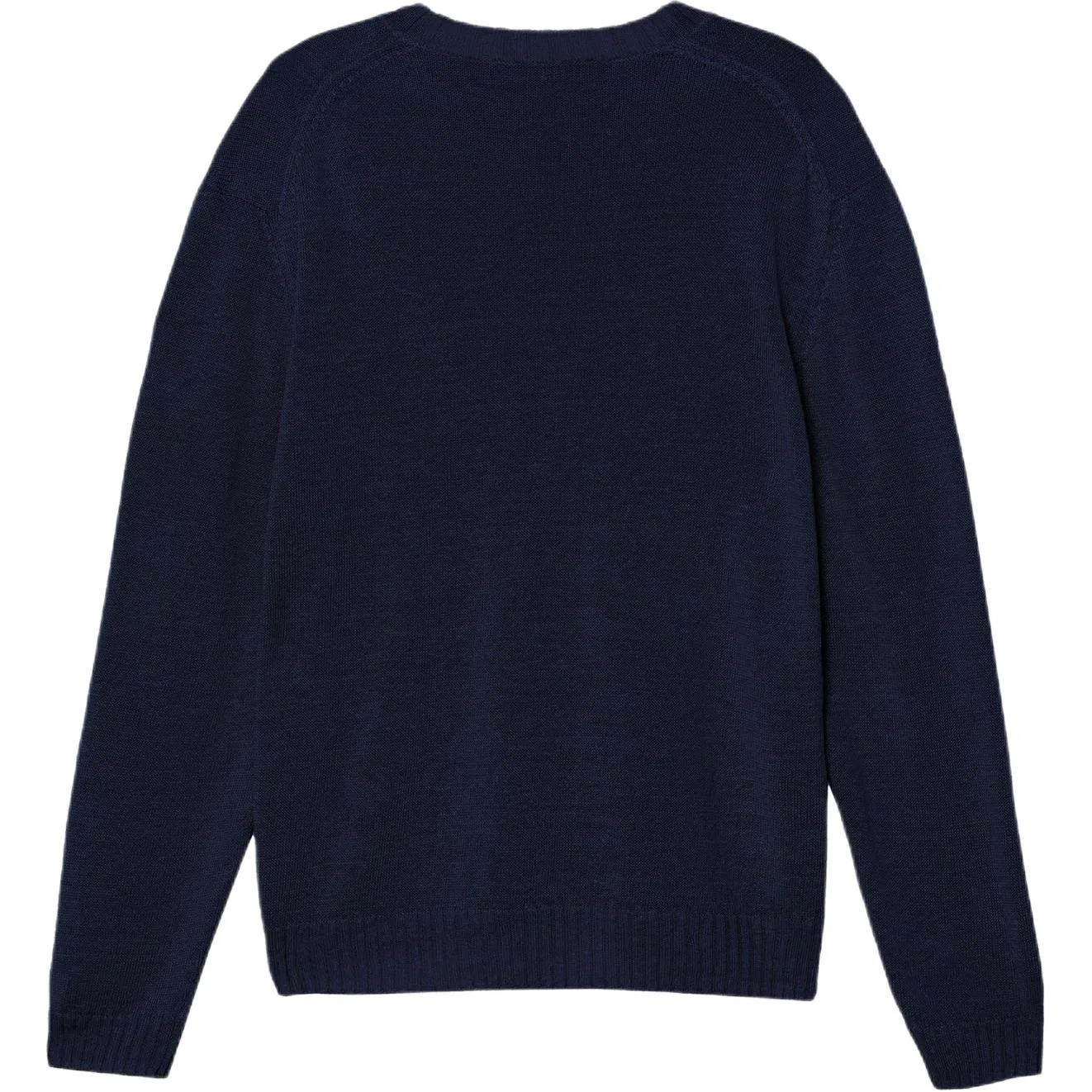 Мужской свитер с круглым вырезом и прямым кроем Sea Blue ZARA, Sea Blue — фото 3