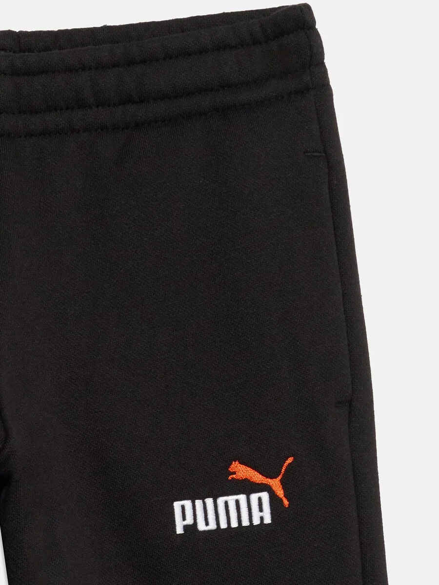 Зауженные брюки PUMA 'Ess No. 1' черного цвета — фото 3