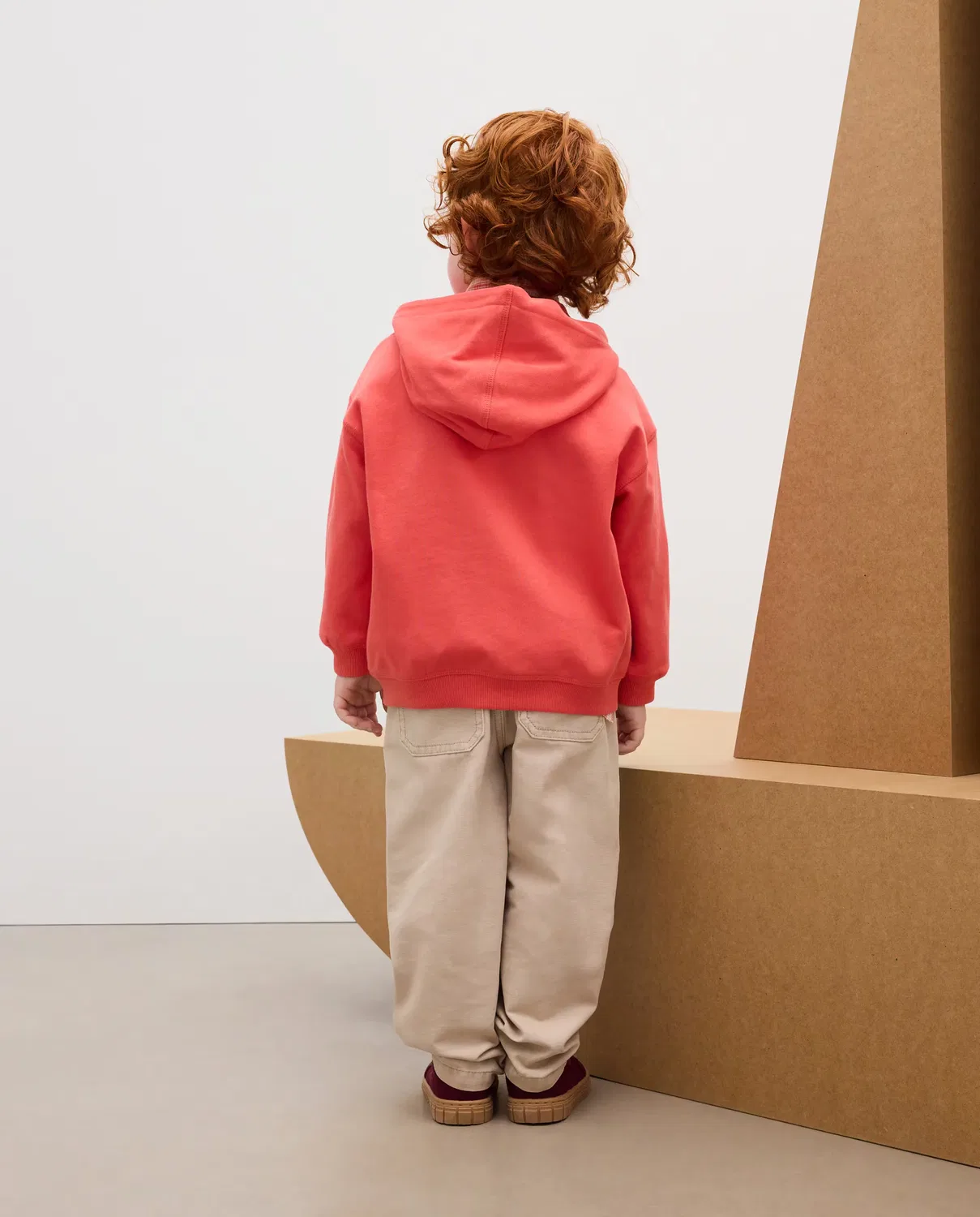 Детская худи на молнии для мальчиков Kids El Corte Inglés, Rojo — фото 3