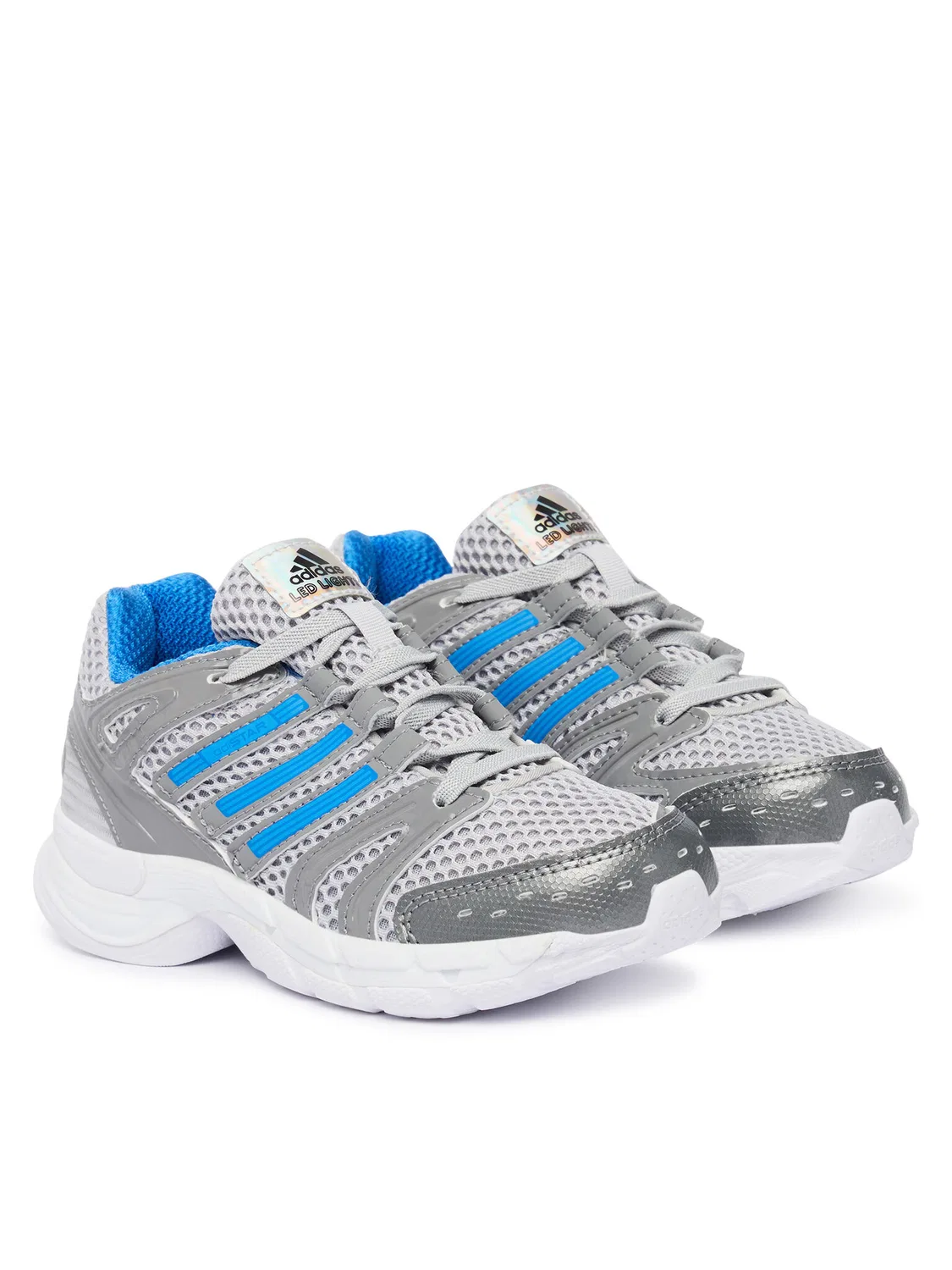 Кроссовки для девочки Control Led Elastic Lace Adidas, серый — фото 2