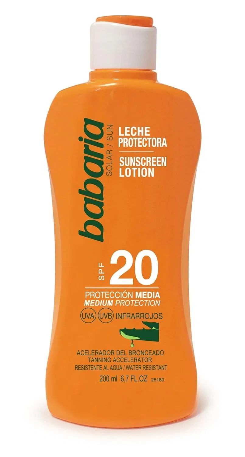 Солнцезащитное молочко SPF 20 Babaria 200 мл