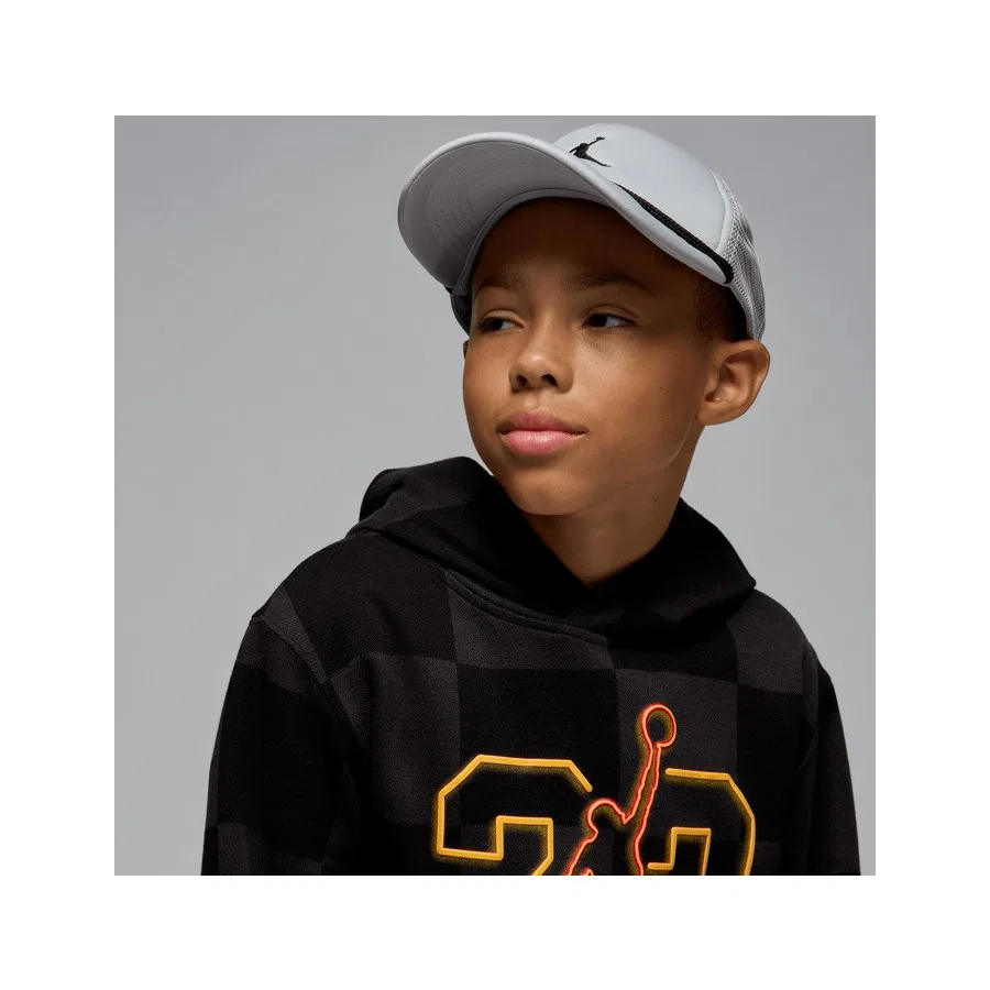 Детский спортивный свитшот с капюшоном Jordan Jdb Mj Deep Dish Po Hoodie Nike, Черный — фото 3