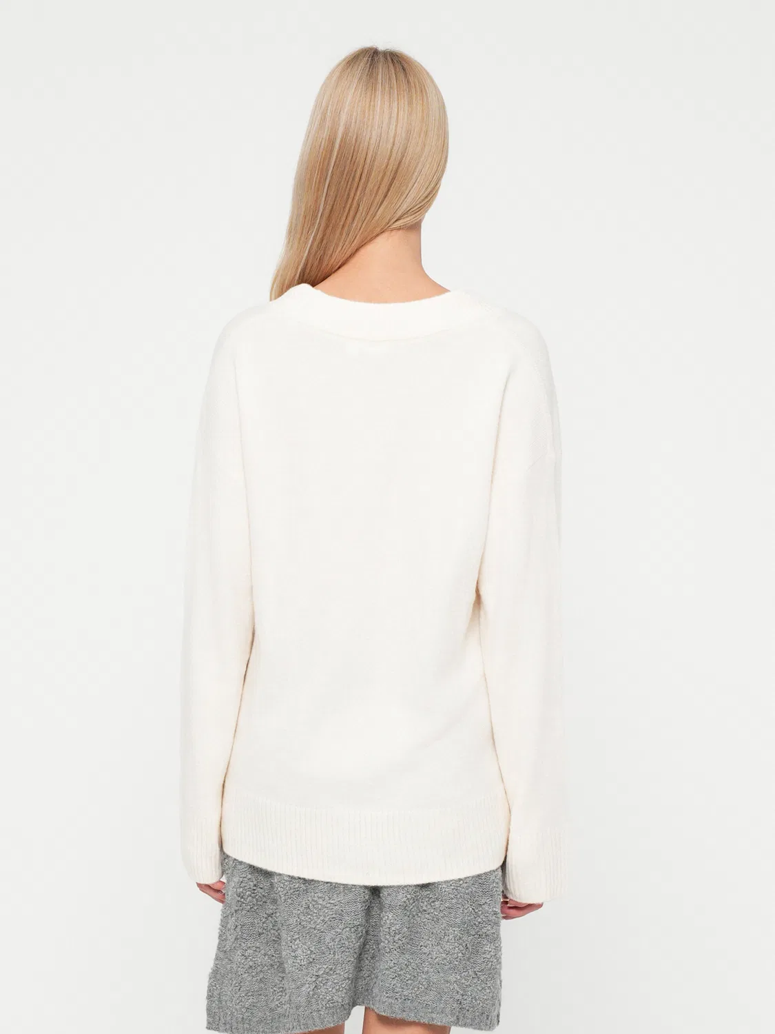 Свитер Gap AIRY из белой шерсти — фото 3