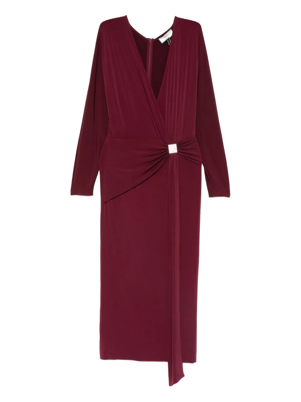 

Платье с V-образным вырезом и запахом NISSA, красный