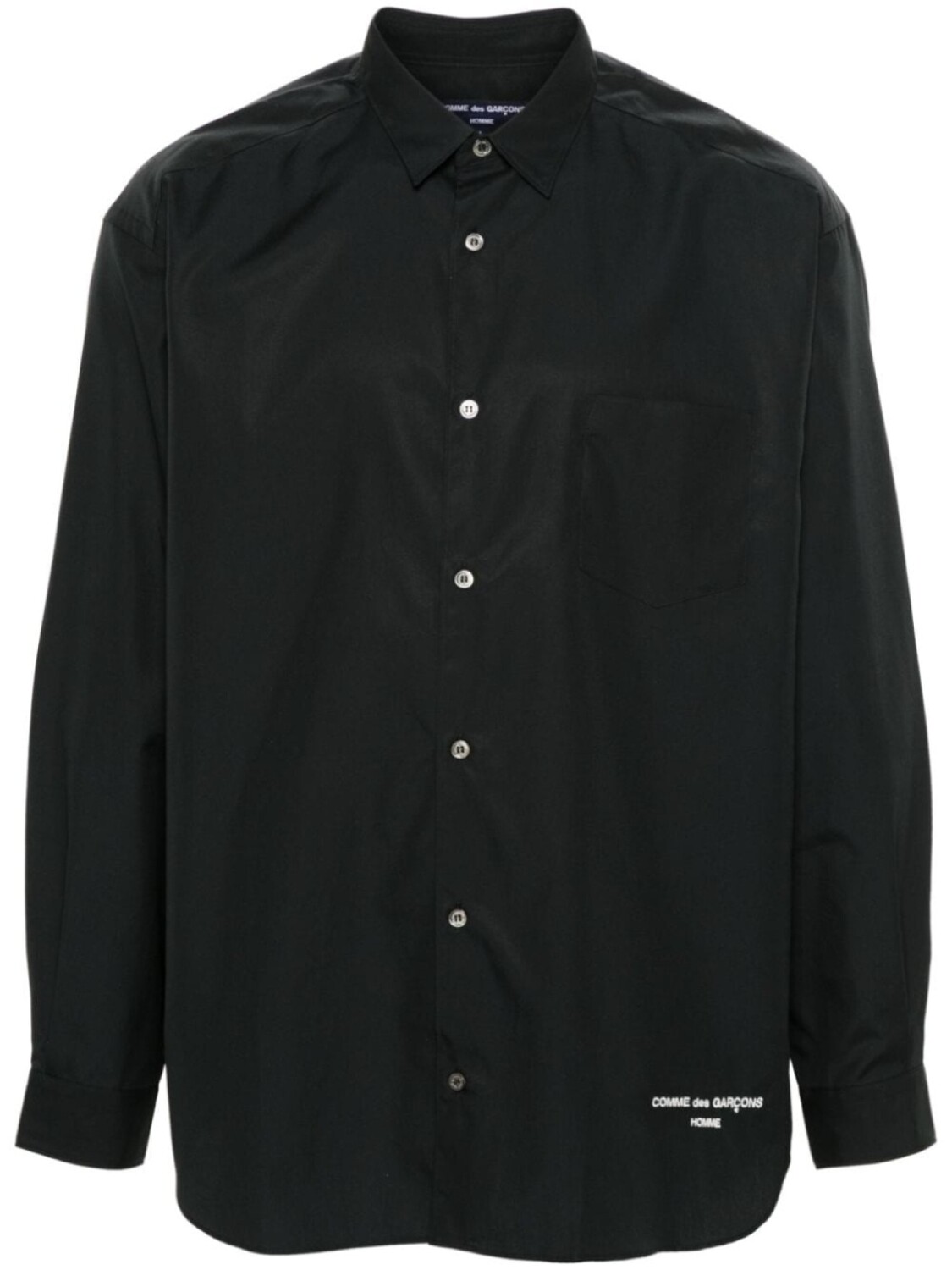 

Рубашка с вышитым логотипом Comme des Garçons Homme, черный