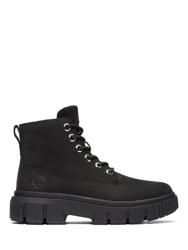 Серые кожаные ботинки на шнуровке Greyfield Timberland, Black