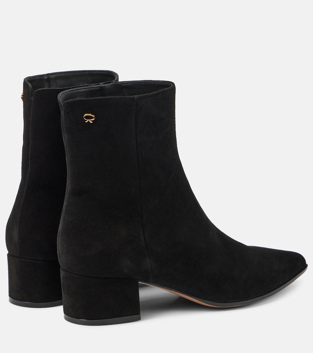 Замшевые ботильоны Lyell 45 Gianvito Rossi, черный — фото 3