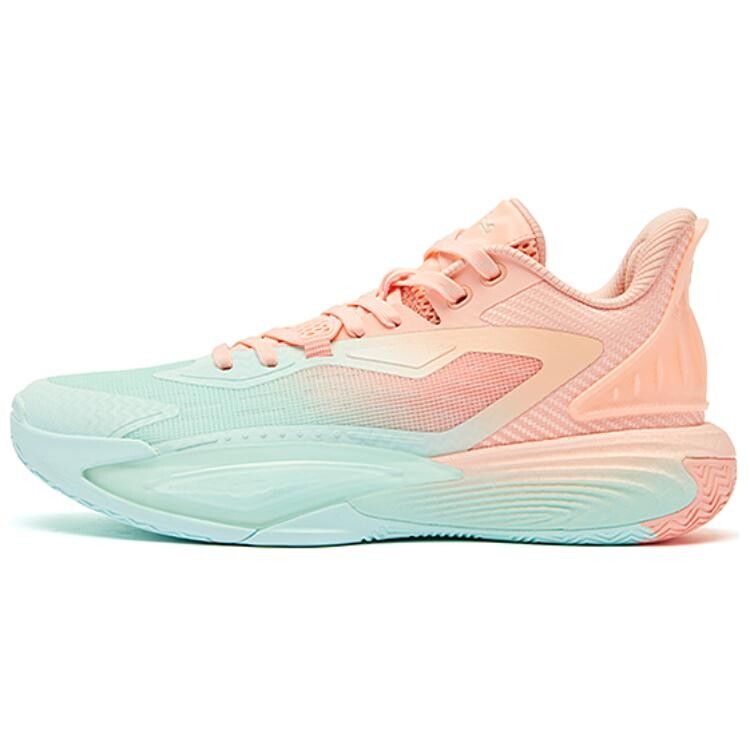 

Баскетбольные кроссовки Sharp Edge 7.0 Basketball Shoes Men Low-Top Pink Qiaodan, розовый