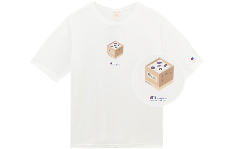 

Champion Футболка «Чемпион» унисекс, Белый - футляр с принтом