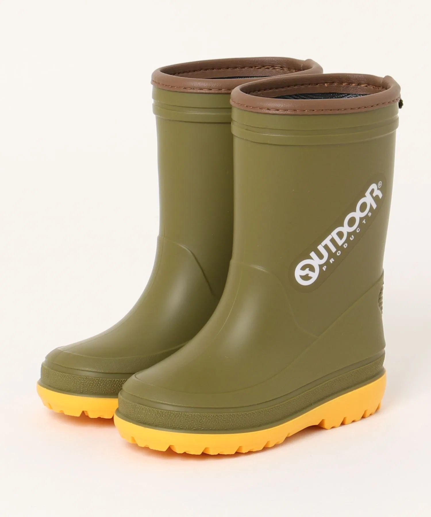 Детские резиновые сапоги OUTDOOR PRODUCTS с логотипом оливковые