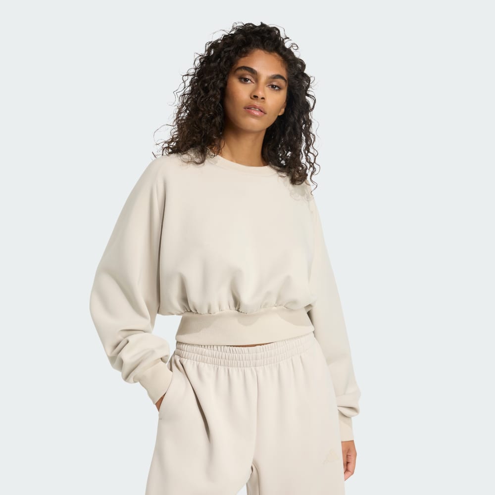 

Толстовка Adidas Soft Lux Loose Sweatshirt, бежевый