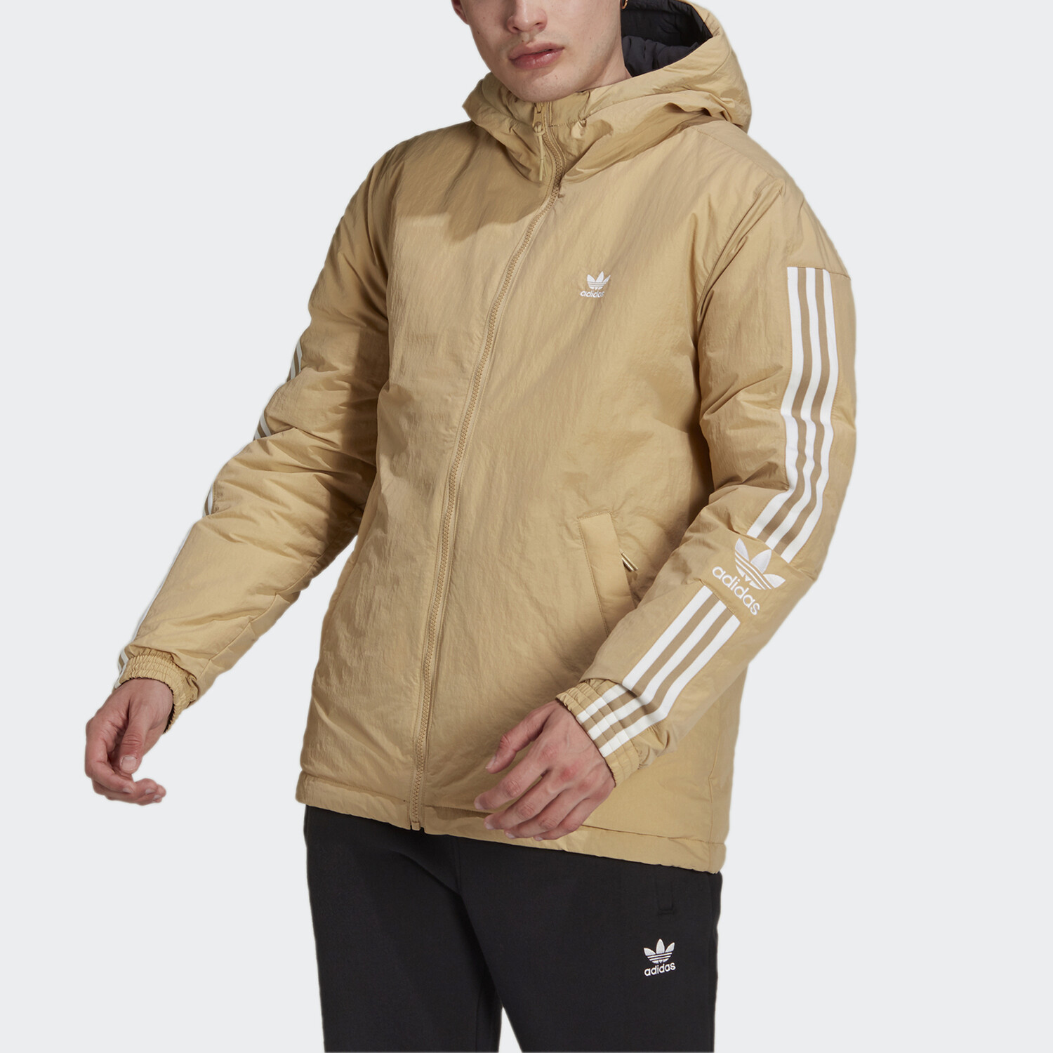 Стеганая куртка United Arrows Men Light Khaki Adidas Originals, хаки — фото 2