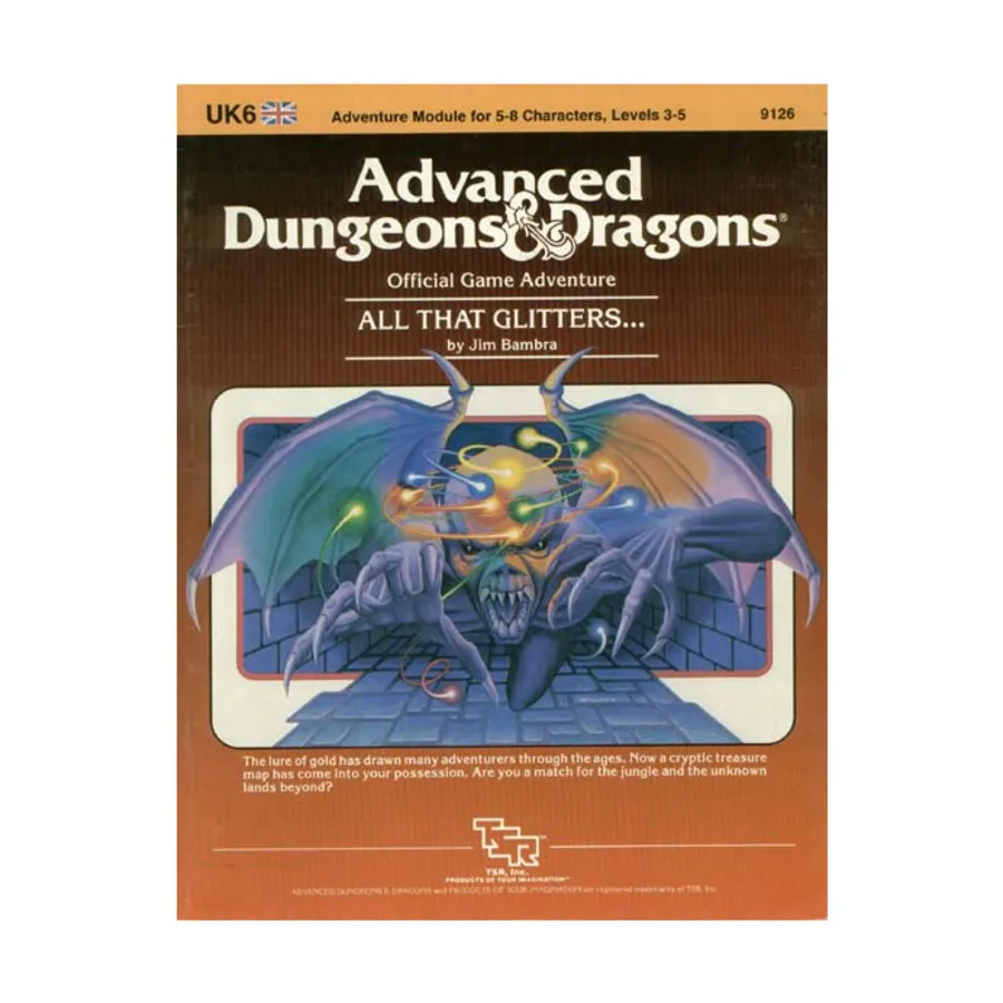 

Модуль All That Glitters, Advanced Dungeons & Dragons (1st Edition) - Modules & Adventures - U & UK Series