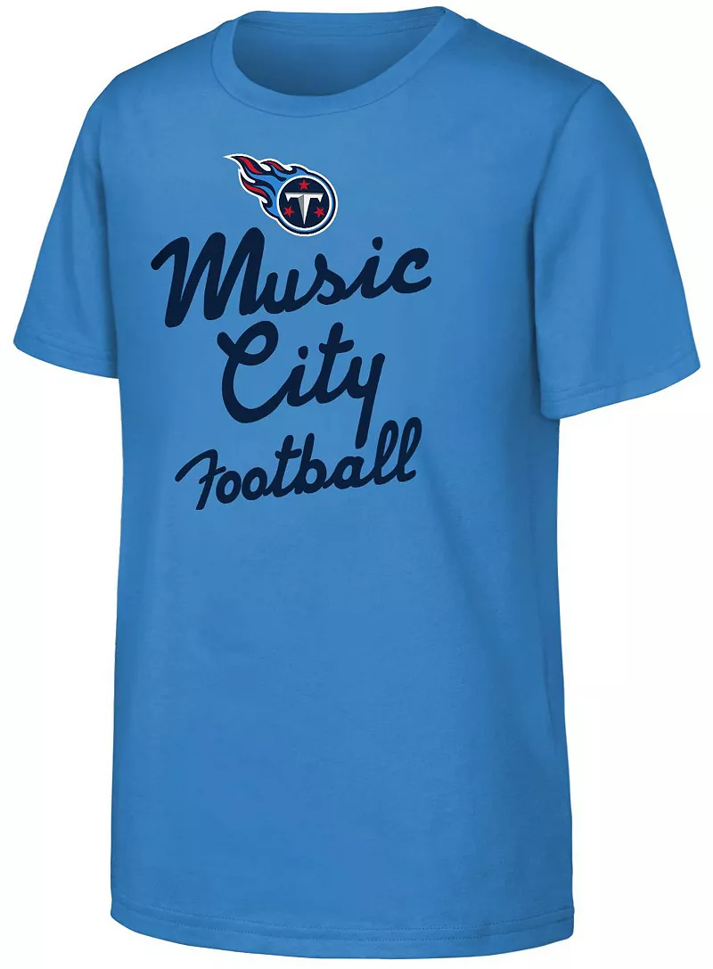 

Одежда команды НФЛ Молодежная футболка Tennessee Titans Team Sport Local Голубая футболка NFL Team Apparel
