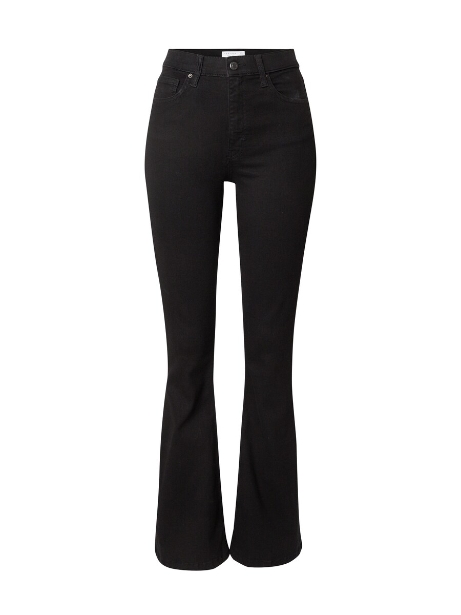 

Расклешенные джинсы TOPSHOP Hourglass, черный деним